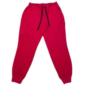 Figs High Waist Zamora Jogger Scrub Pants Ultra Rose PO 2928 Womens XL/T XL Tall